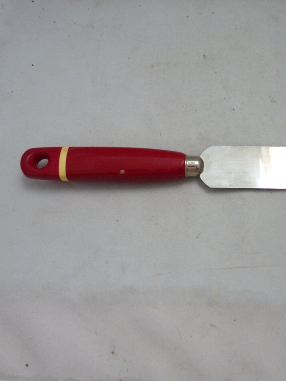 Vintage mid century red handle spatula kitchen